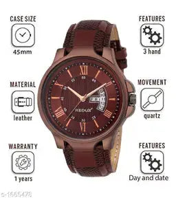 Elegant Metal Analog Watch
