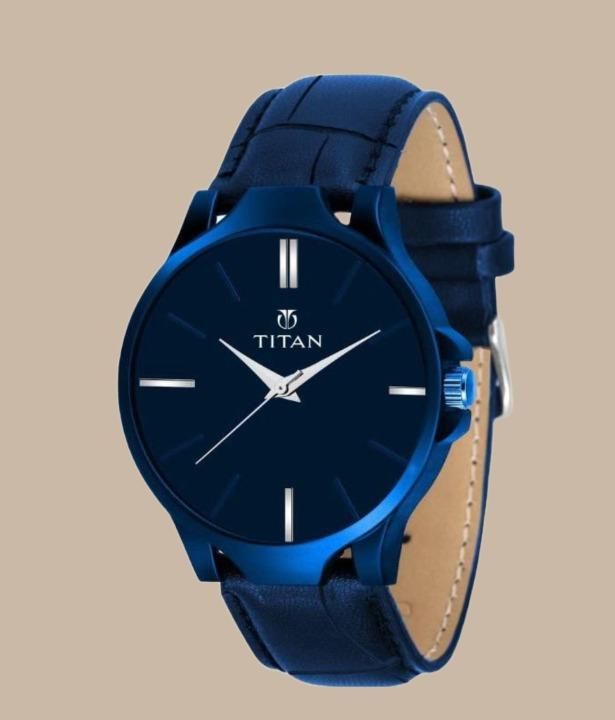 Men's Analog Leather Watch uy3ef4-zd