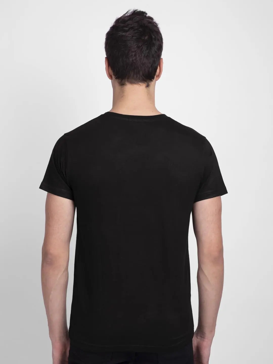 Bewakoof Men's Graphic Print Regular Fit Half Sleeve Round Neck Cotton T-Shirt - DripAndTrip