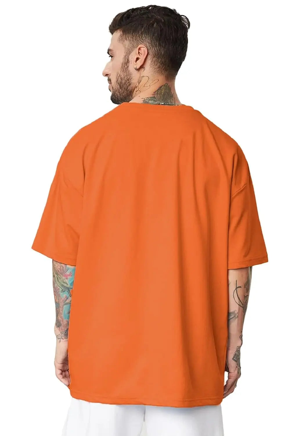 LEOTUDE Men's Cotton Oversized Fit Half Sleeve Oversized Printed T-Shirt, Round Neck Longline Drop Shoulder | ful Printed Combo T-Shirt (Pack of 3) - DripAndTrip