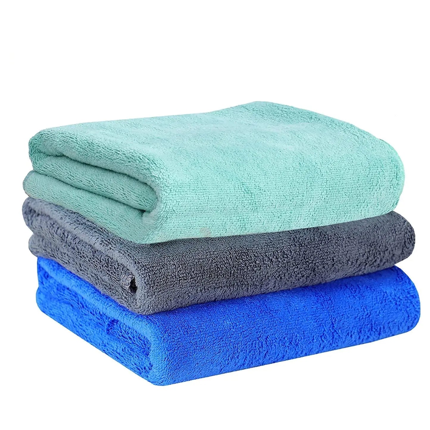 Yellow Weaves Super Soft Microfiber Hand Towels, Gym & Workout Towels 400 GSM, Multicolour 8, Set of 4 - DripAndTrip