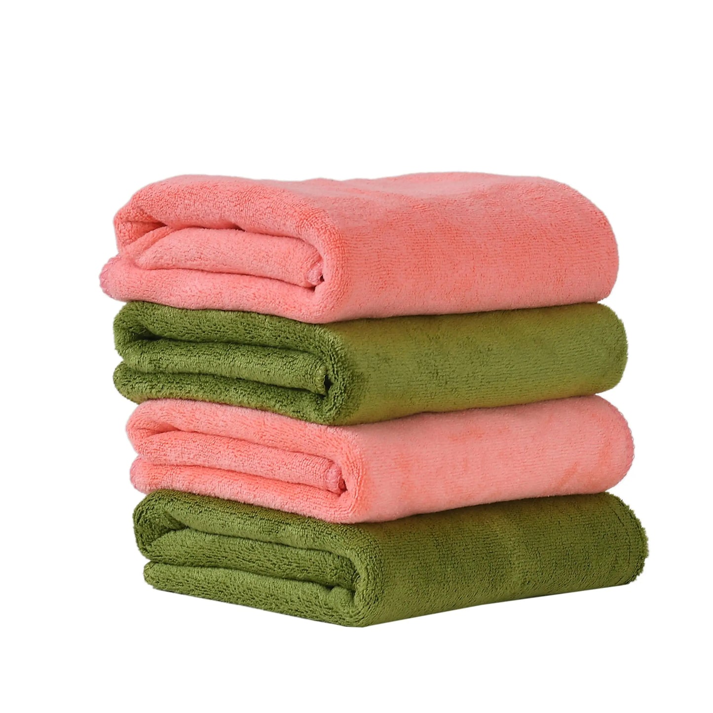 Yellow Weaves Super Soft Microfiber Hand Towels, Gym & Workout Towels 400 GSM, Multicolour 8, Set of 4 - DripAndTrip
