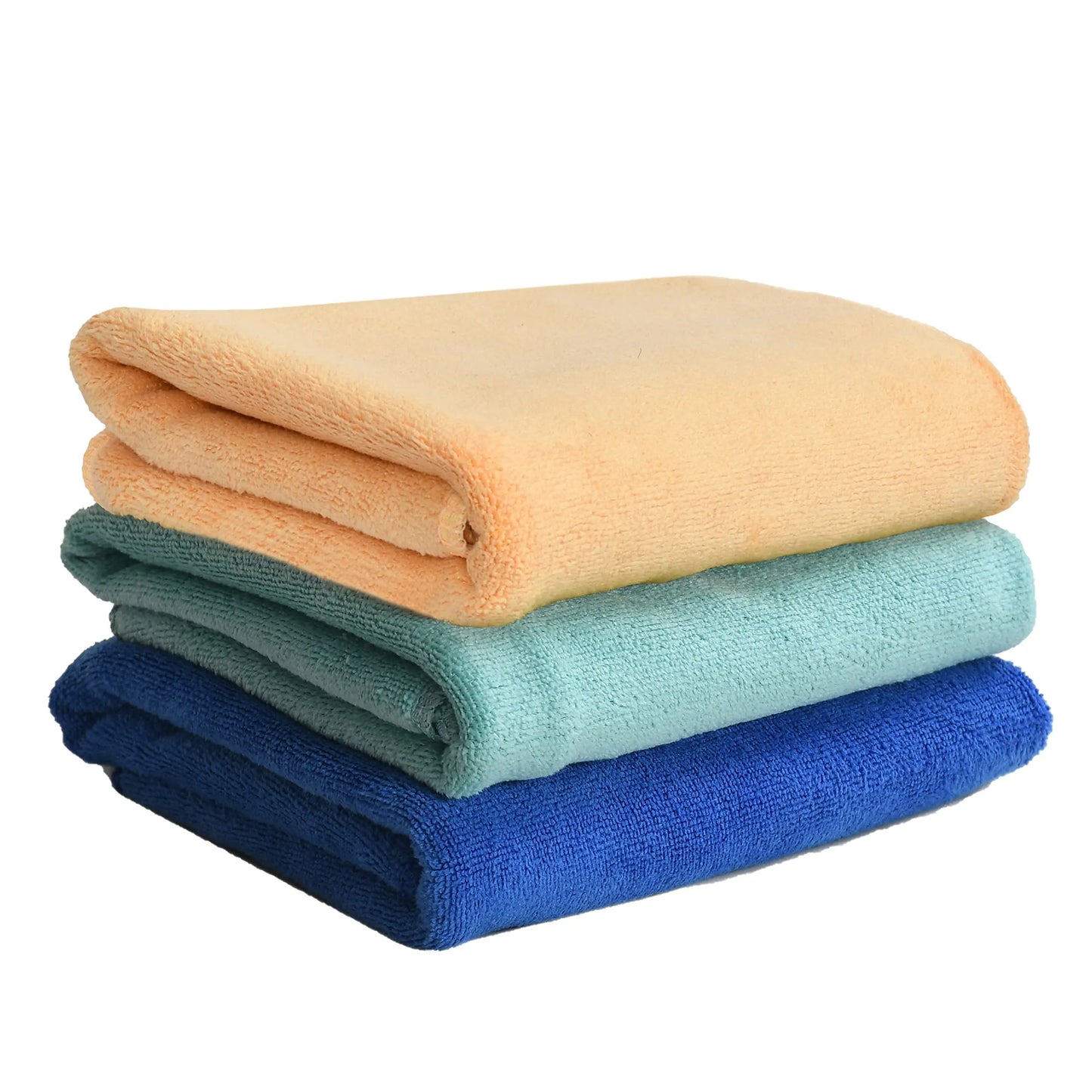 Yellow Weaves Super Soft Microfiber Hand Towels, Gym & Workout Towels 400 GSM, Multicolour 8, Set of 4 - DripAndTrip