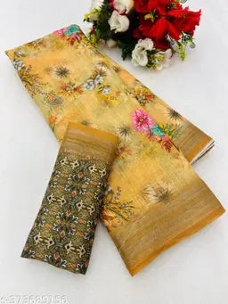 Cotton Madhubani Saree