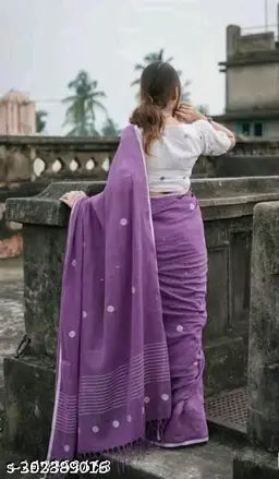 Handloom Khadi Cotton Check Saree