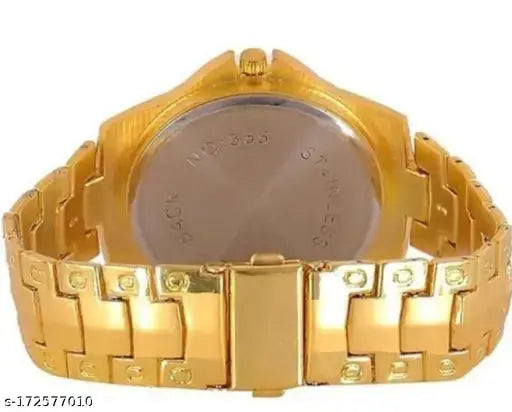 Gold Metal Watch For Boys