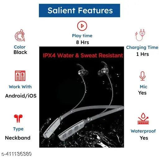 Neckband True Wireless Bluetooth Earphones