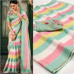 Soft Linan Cotton Saree