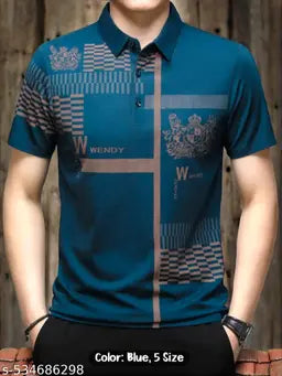 Men's Eyebogler Printed Polo T-Shirt