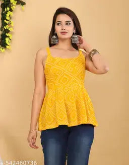 Trendy Floral Rayon Top