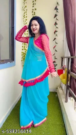 Georgette Fabric Party Wear Saree