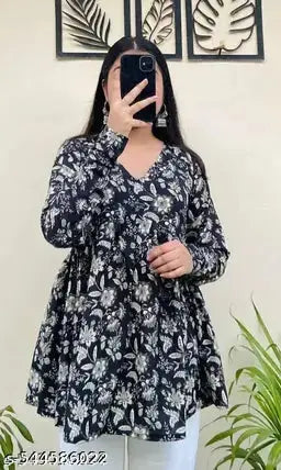 Trendy Floral Rayon Top