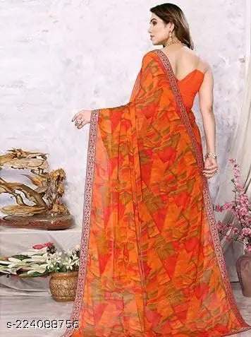 New Arrival Georgette Printed Saree