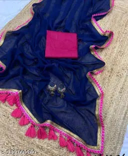 Georgette Fabric Party Wear Saree