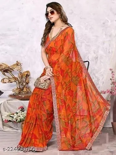 New Arrival Georgette Printed Saree