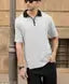 Half Sleeve Polo Neck Zipper T-shirt For men - DripAndTrip