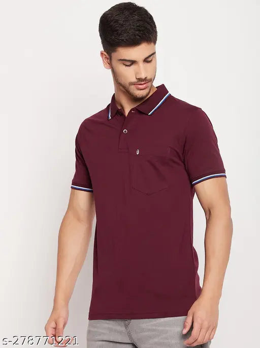 Uniberry Solid Polo T-Shirt