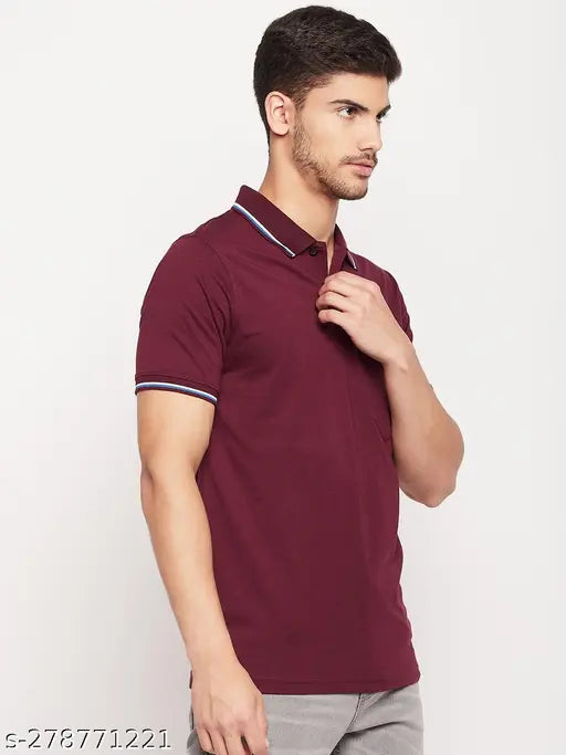 Uniberry Solid Polo T-Shirt
