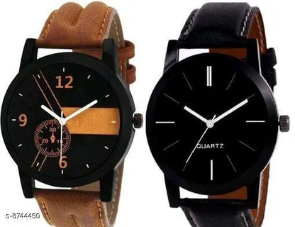 Leather Formal Watch Combo