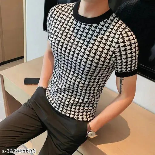 STI Men's Houndstooth Tshirts - DripAndTrip