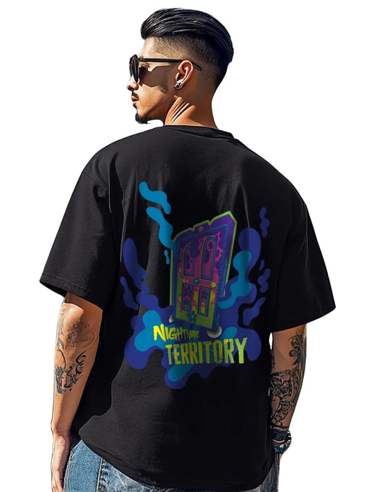 Veirdo® 100% Pure Cotton Oversized Baggy Fit Official Disney Merchandise Cool & Goofy Graphic Printed T-Shirt for Men (Characters: Donald Duck, Moana, Monsters & Lion King) - DripAndTrip