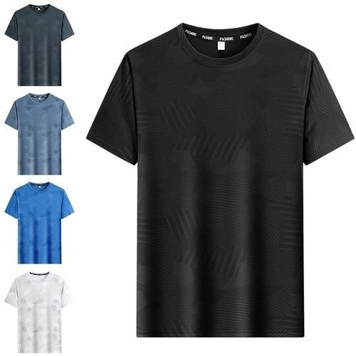 Men's Round Neck Polyester Casual T-shirt (Pack of 4) - DripAndTrip