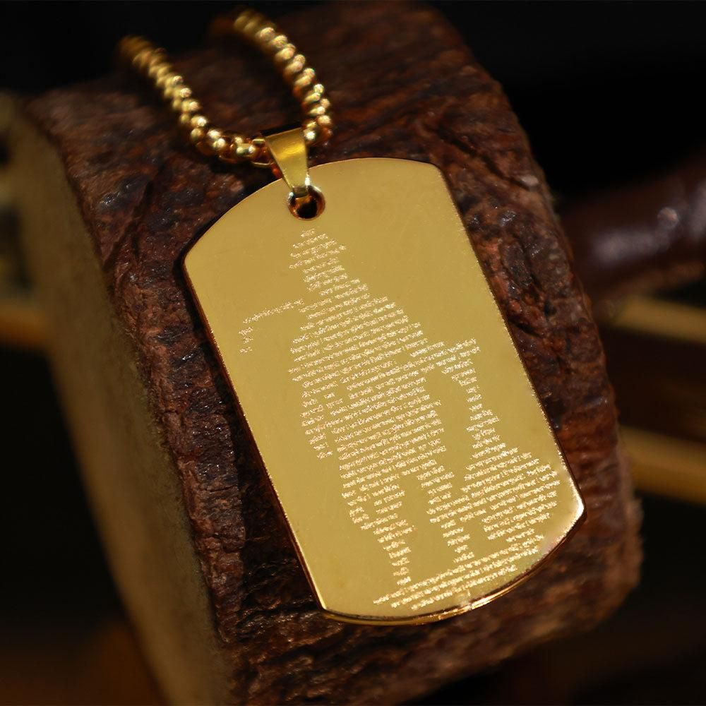 Golden Hanuman Chalisha Pendant with Chain uy3ef4-zd