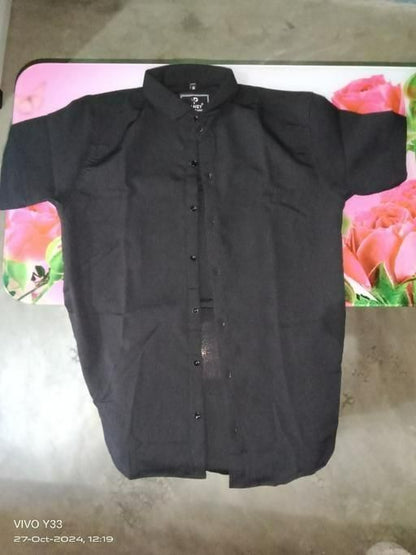 Men's Ice Silk Quick-Drying Shirt Black - DripAndTrip