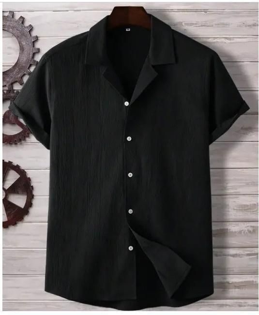 Men's Ice Silk Quick-Drying Shirt Black - DripAndTrip
