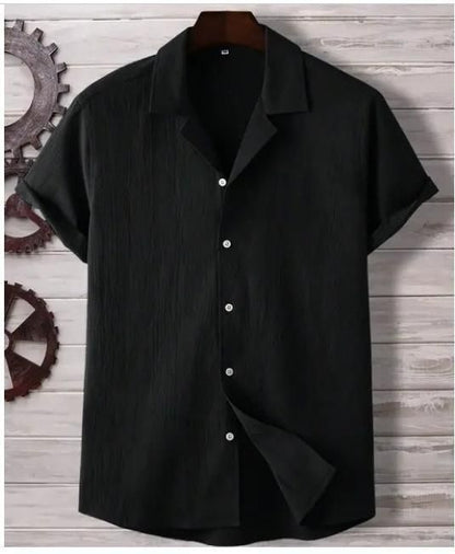 Men's Ice Silk Quick-Drying Shirt Black - DripAndTrip