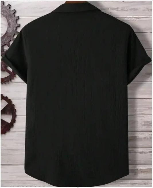 Men's Ice Silk Quick-Drying Shirt Black - DripAndTrip