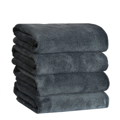 Yellow Weaves Super Soft Microfiber Hand Towels, Gym & Workout Towels 400 GSM, Multicolour 8, Set of 4 - DripAndTrip