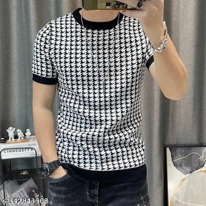 STI Men's Houndstooth Tshirts - DripAndTrip