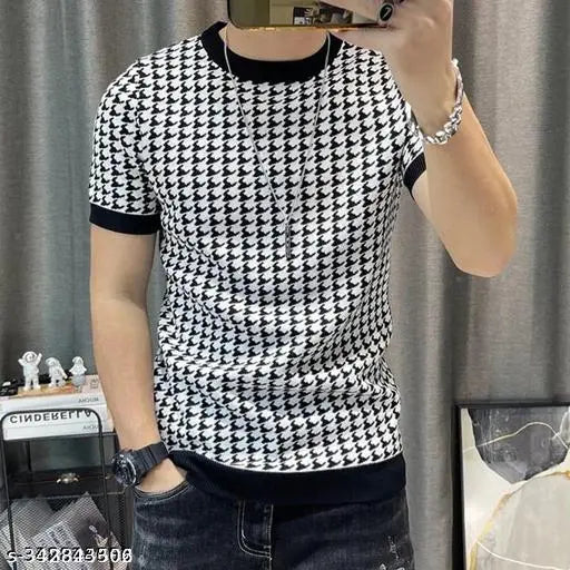 STI Men's Houndstooth Tshirts - DripAndTrip