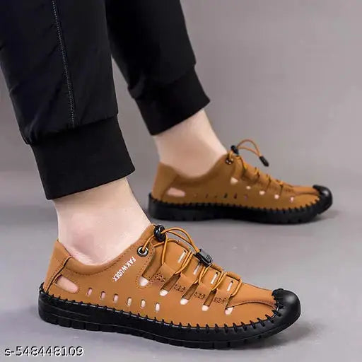Brown Leather Casual Men's Shoe - DripAndTrip