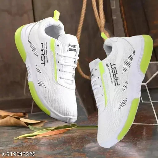 Men's Premium White Mesh Shoes - DripAndTrip