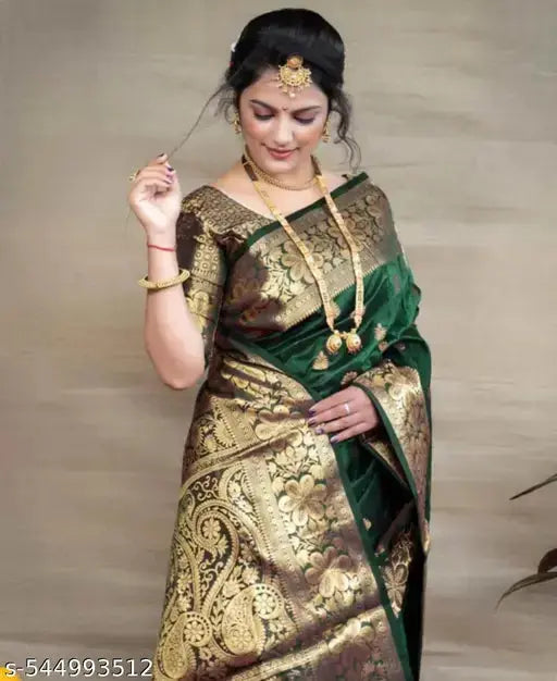 Banarasi Silk Saree Golden Zari