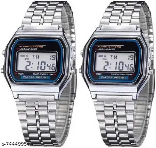 Silver Digital Watch