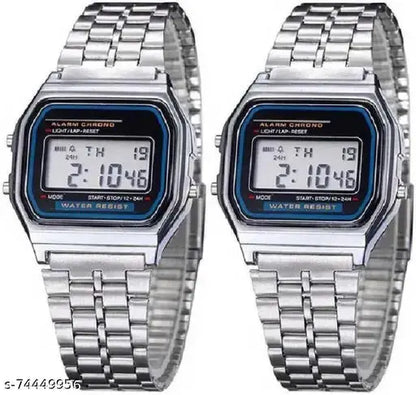 Silver Digital Watch