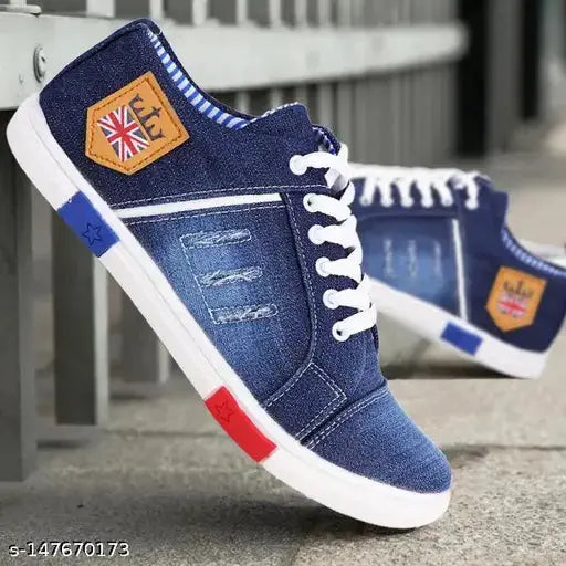 Men's Denim Sneakers Shoes
