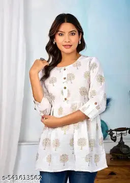 Trendy Floral Rayon Top