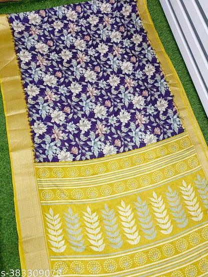 Purple Dola Silk Saree