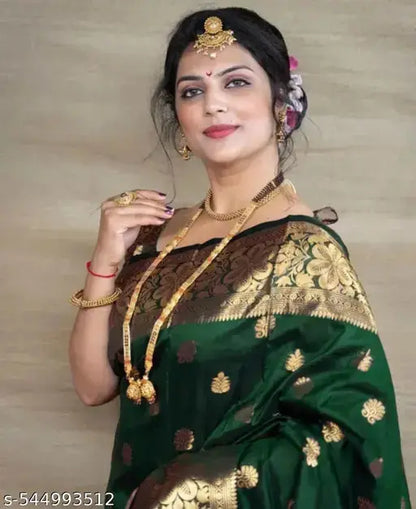 Banarasi Silk Saree Golden Zari