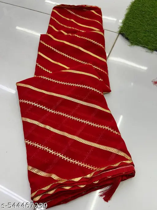 Georgette Leheria Saree