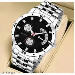 Leather Formal Watch Combo