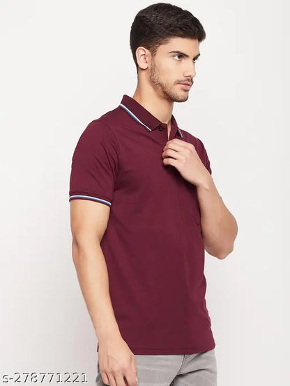 Uniberry Solid Polo T-Shirt