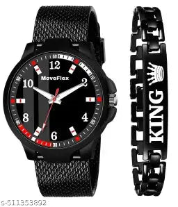 Black Avio PU Watch